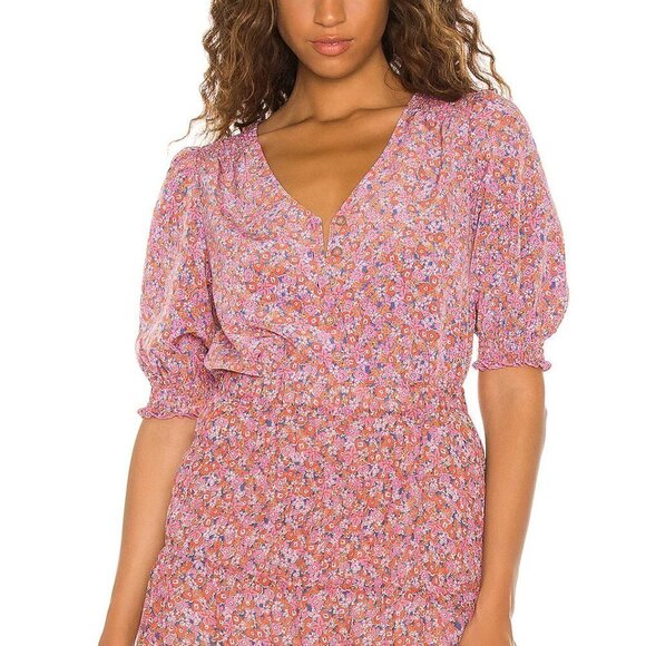 Sanctuary Floral Skirt & Top Set Outfit Women's Size XS Pink TWO Pieces Flowy - Picture 1 of 12